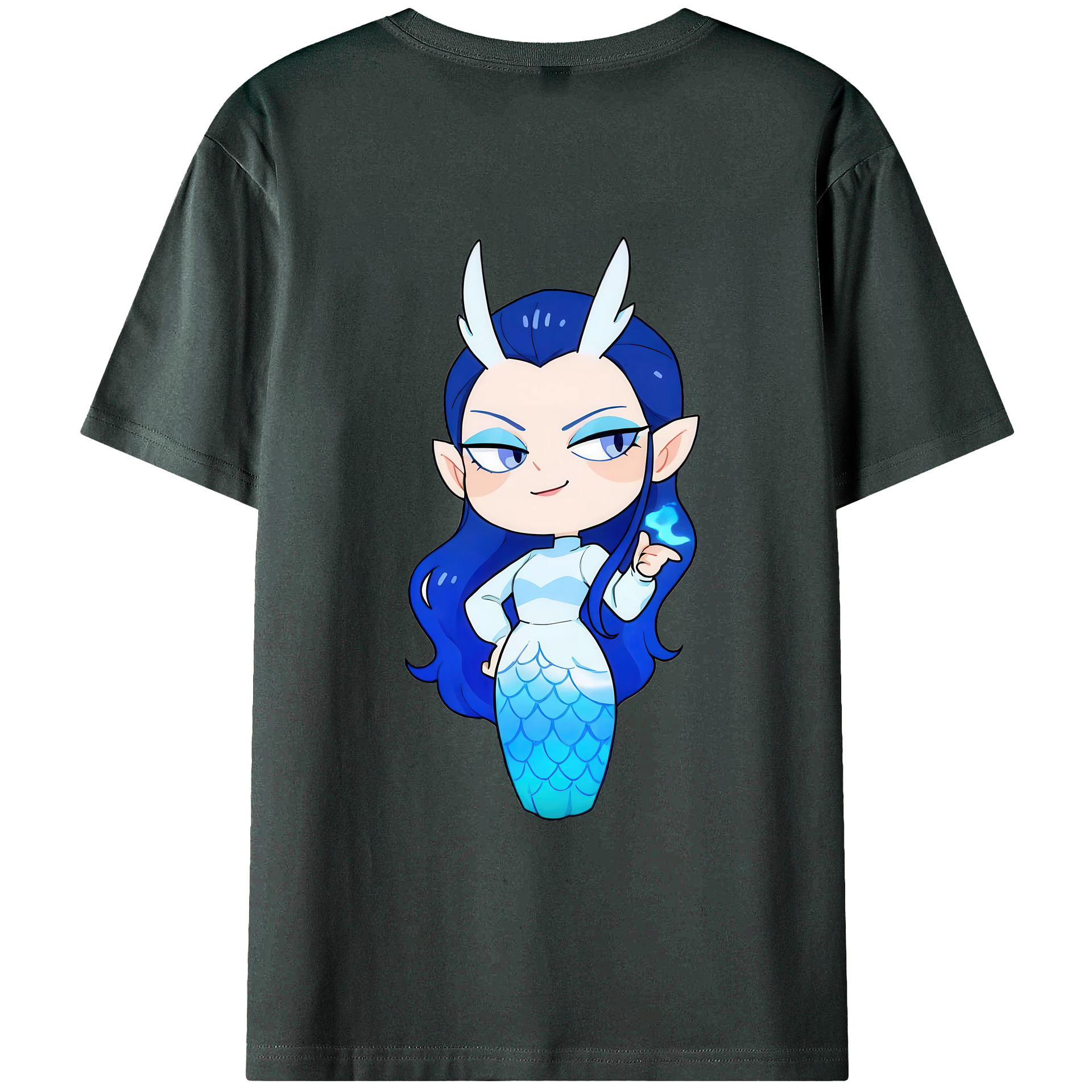 （画像用） Ne Zha 2 ナタ 魔童の大暴れ 綿100％ メンズ半袖Tシャツ（バックプリント） 通気性